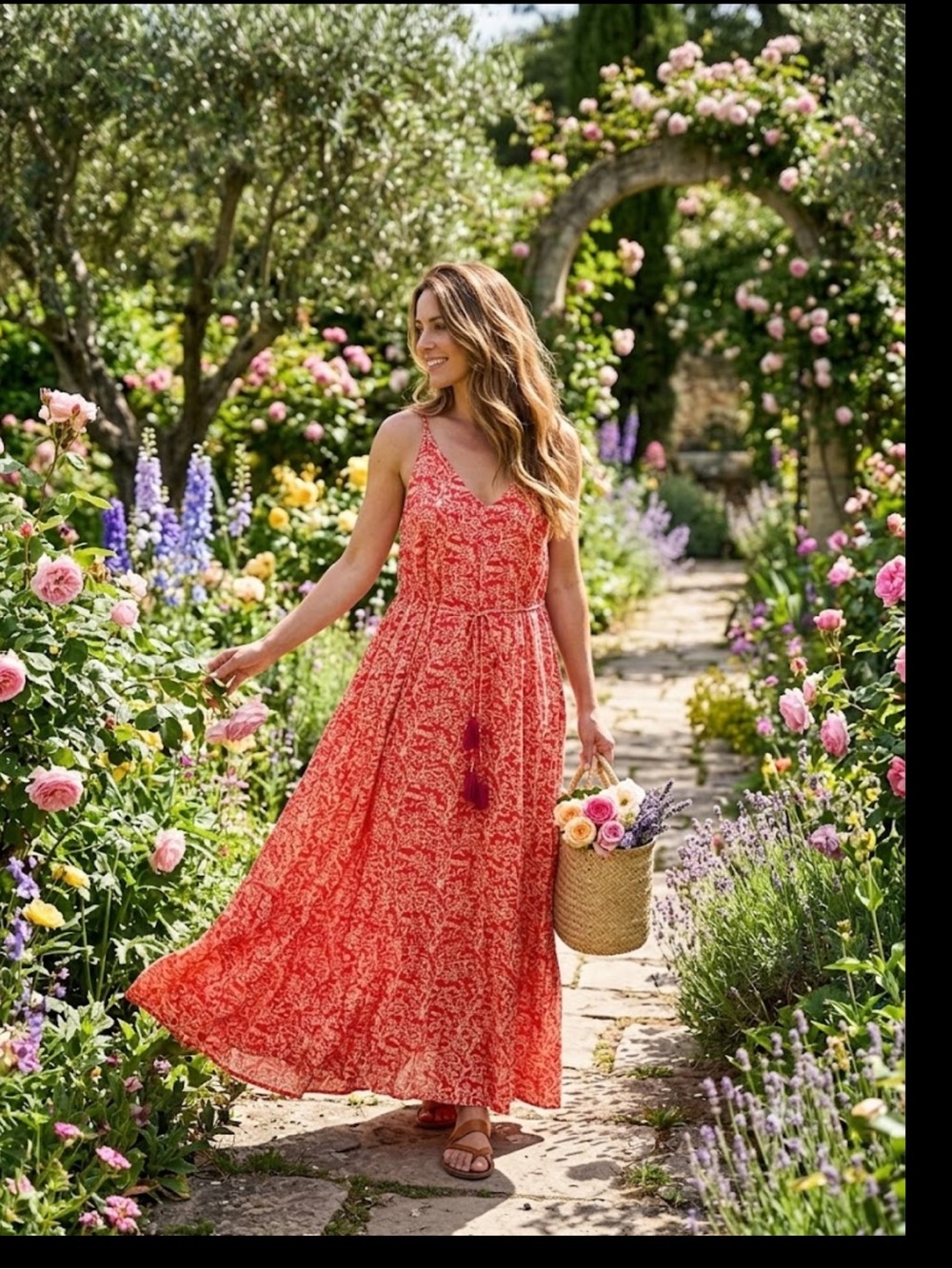 Molly Bracken V-Neck Maxi Dress